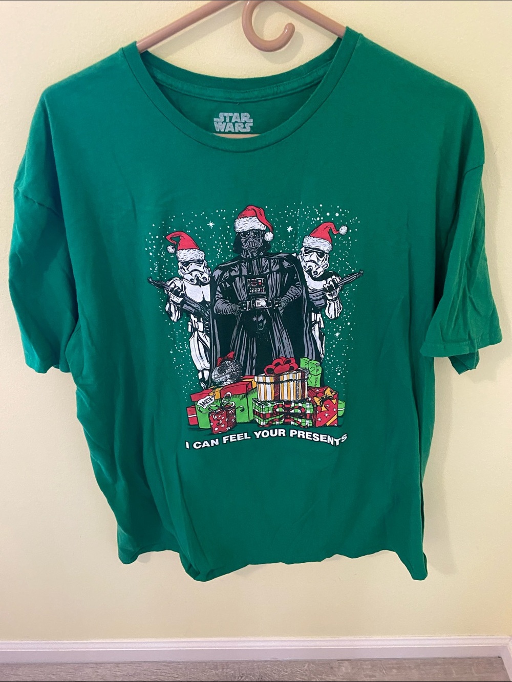 Star Wars Green Holiday Darth Vader & Stormtroopers Tee